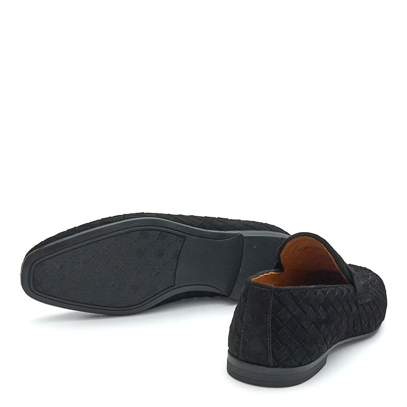 WOVEN SUEDE LOAFERS 7176026C