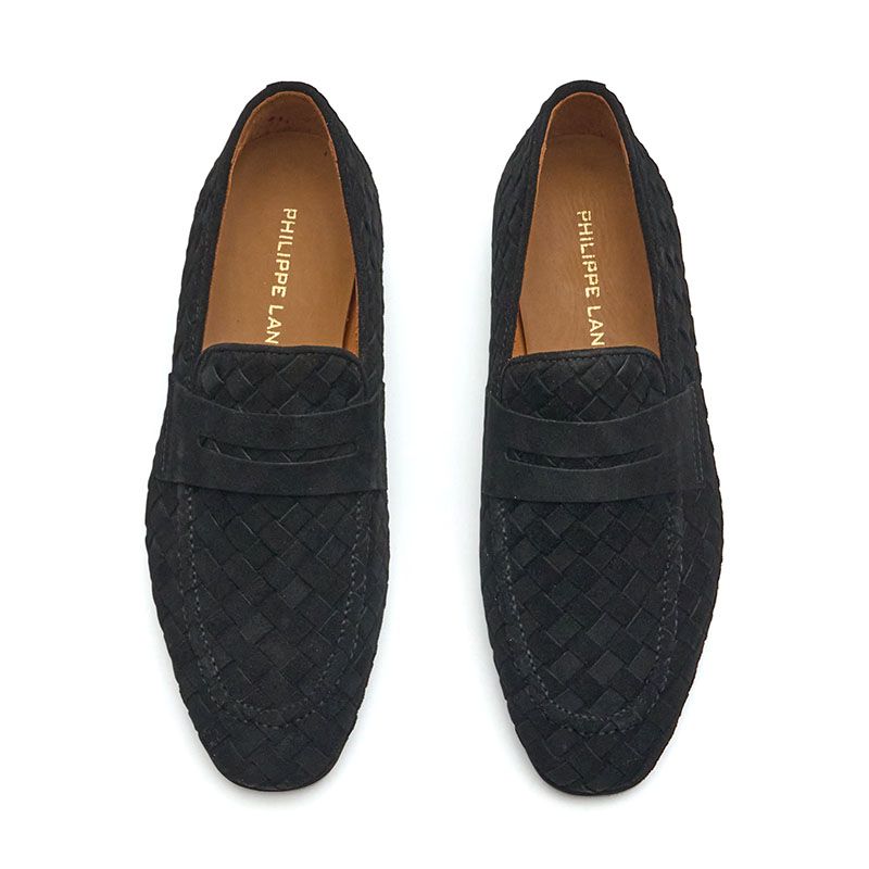 WOVEN SUEDE LOAFERS 7176026C
