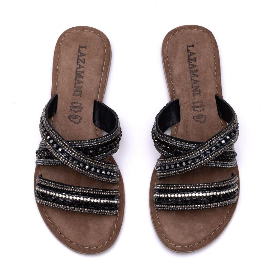 ΔΕΡΜΑΤΙΝΑ FLAT ΣΑΝΔΑΛΙΑ 75474
