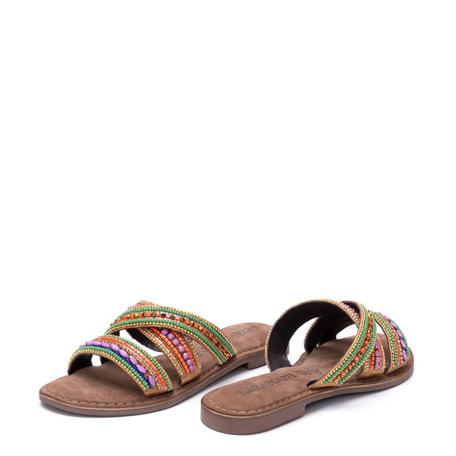 ΔΕΡΜΑΤΙΝΑ FLAT ΣΑΝΔΑΛΙΑ 75474