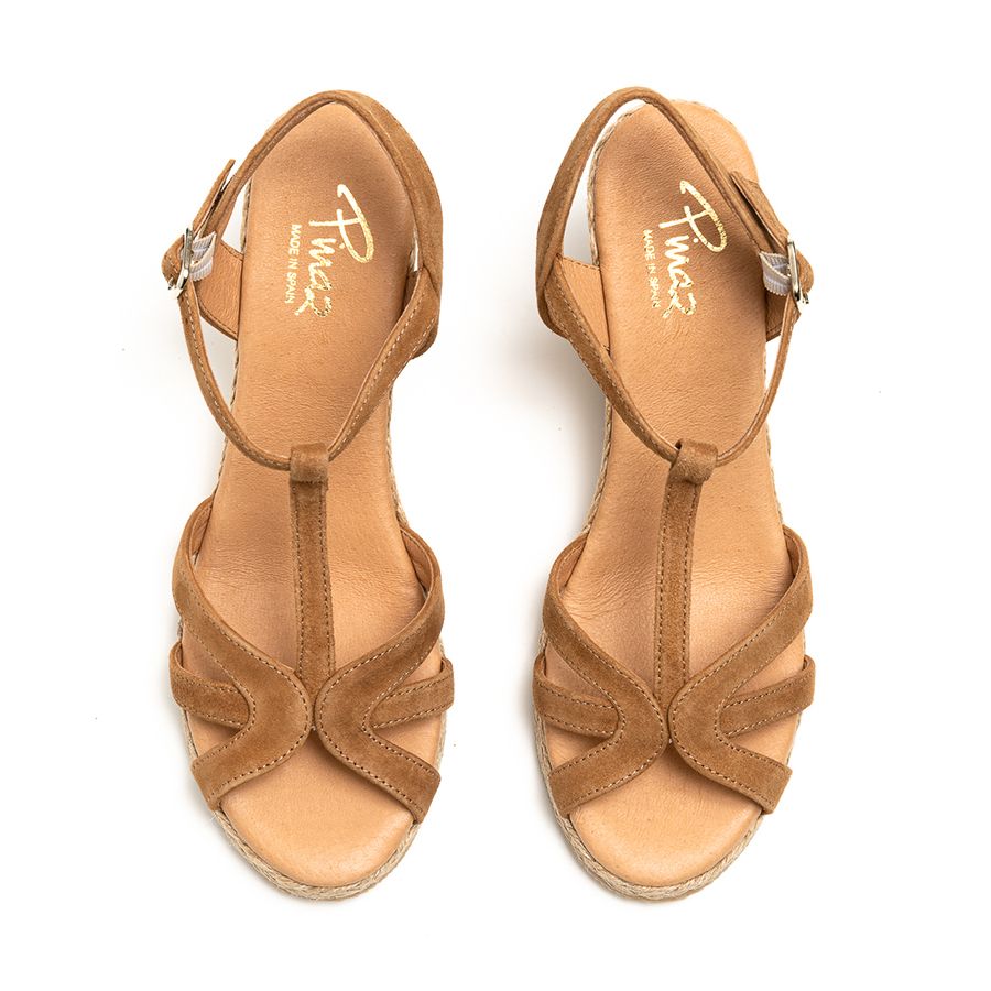 SUEDE WEDGED ESPADRILLES
