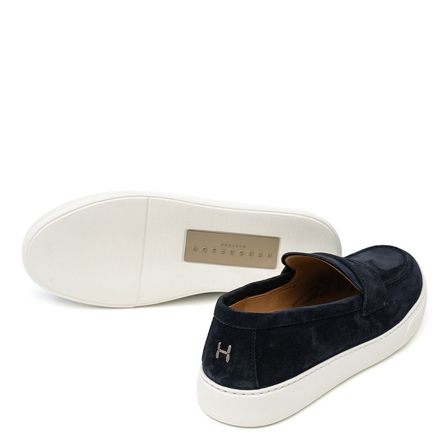 HANDCRAFTED SUEDE LOAFERS ALBINO
