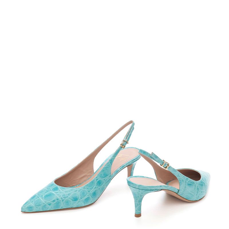 SLINGBACK ΔΕΡΜΑΤΙΝΕΣ ΓΟΒΕΣ BRUNY