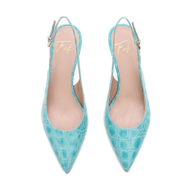 SLINGBACK ΔΕΡΜΑΤΙΝΕΣ ΓΟΒΕΣ BRUNY