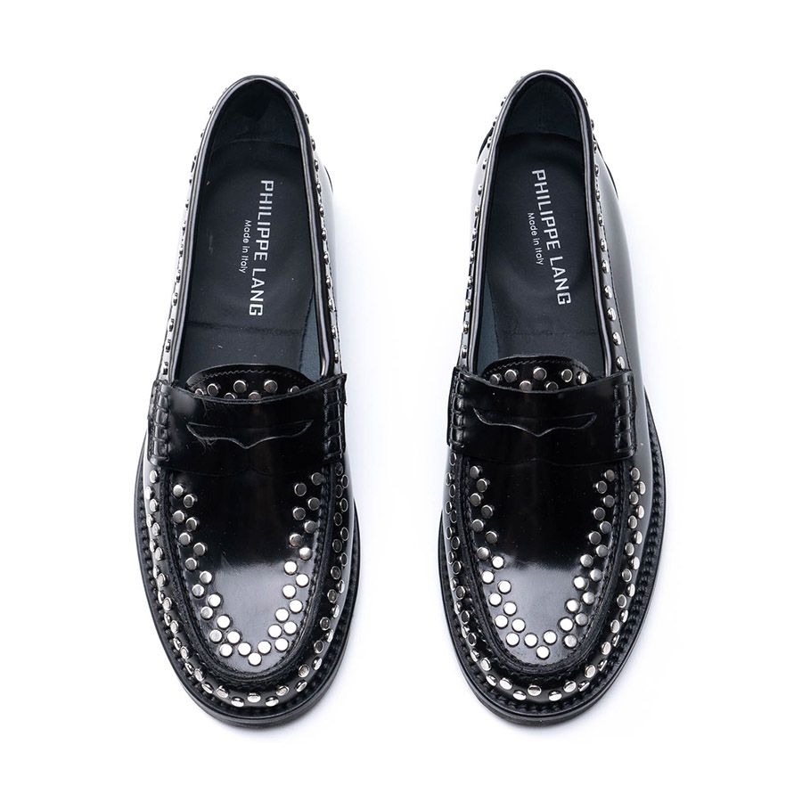 LEATHER PENNY LOAFERS 409DAFN
