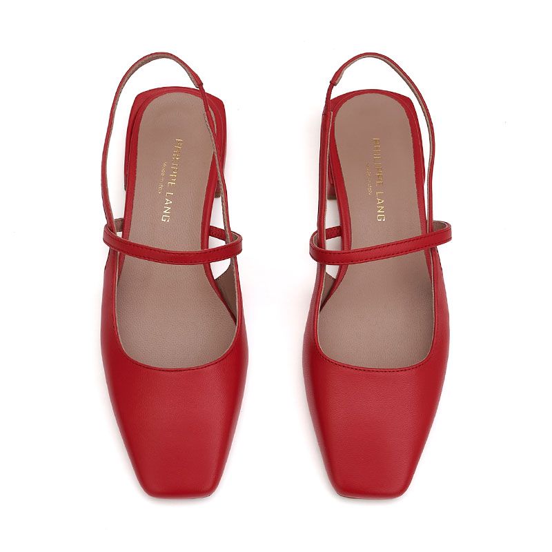 SLINGBACK ΔΕΡΜΑΤΙΝΕΣ ΓΟΒΕΣ 400463