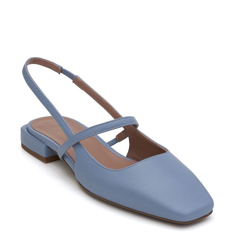 SLINGBACK LEATHER PUMPS 400463
