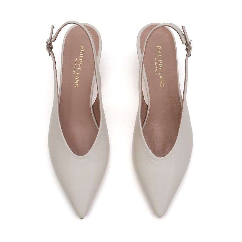 SLINGBACK ΔΕΡΜΑΤΙΝΕΣ ΓΟΒΕΣ 400423