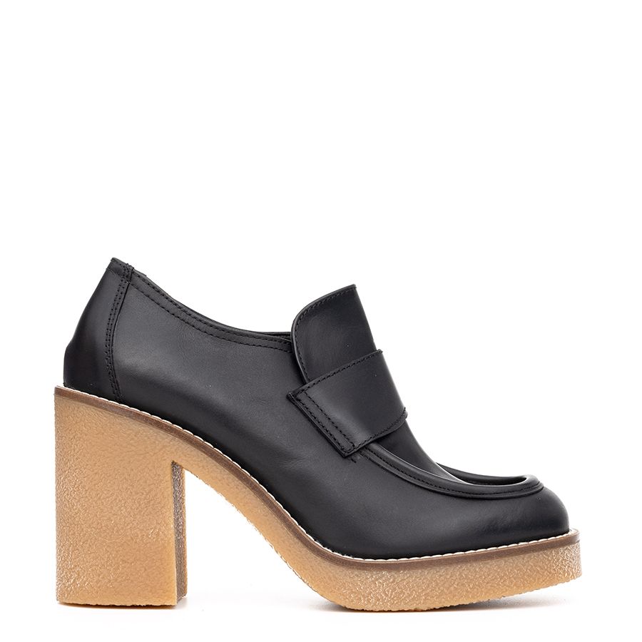  LEATHER PLATFORM LOAFERS