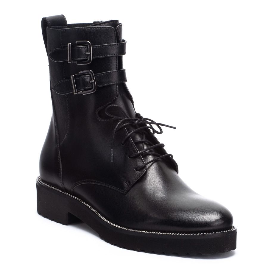 LEATHER ANKLE BOOTS