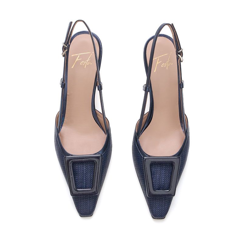 SLINGBACK RAFFIA PUMPS PALOMA