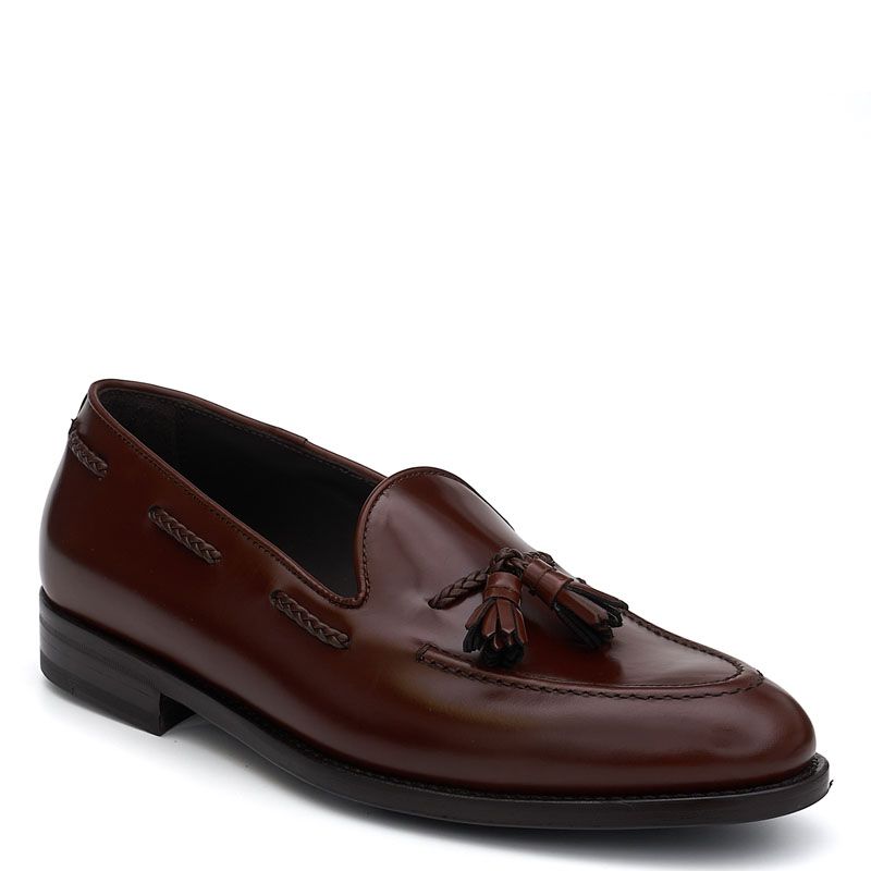 HANDCRAFTED LEATHER LOAFERS 348PM02V/BOTDU