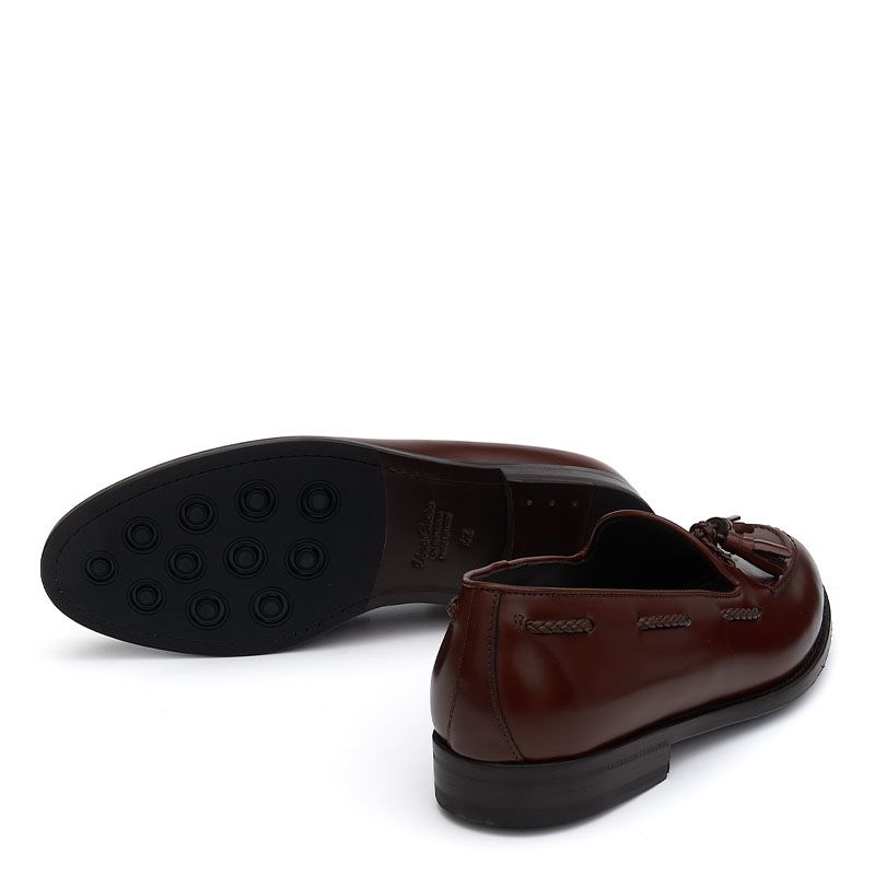 HANDCRAFTED LEATHER LOAFERS 348PM02V/BOTDU