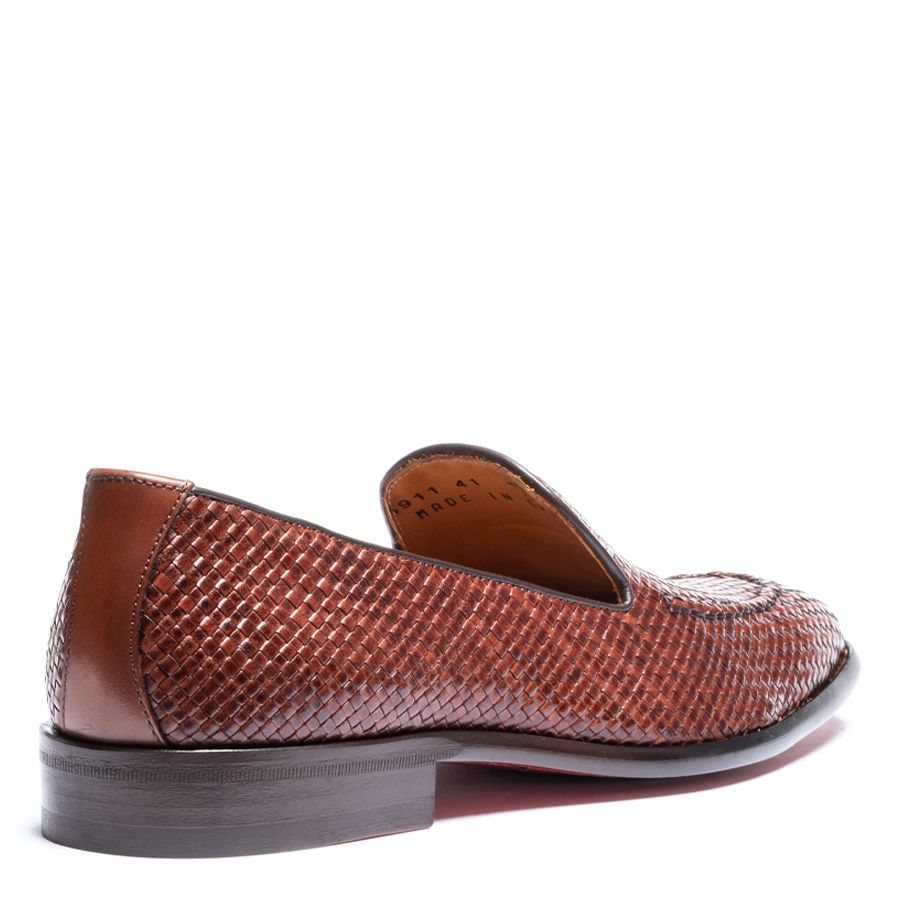 WEAVED LEATHER LOAFERS