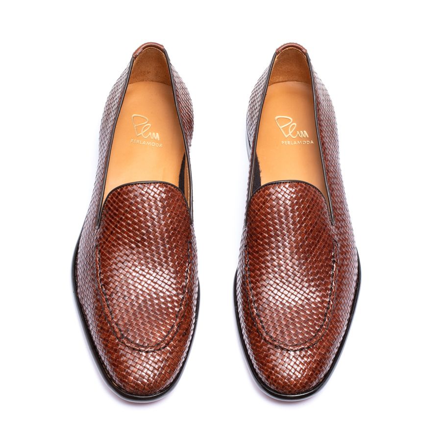 WEAVED LEATHER LOAFERS