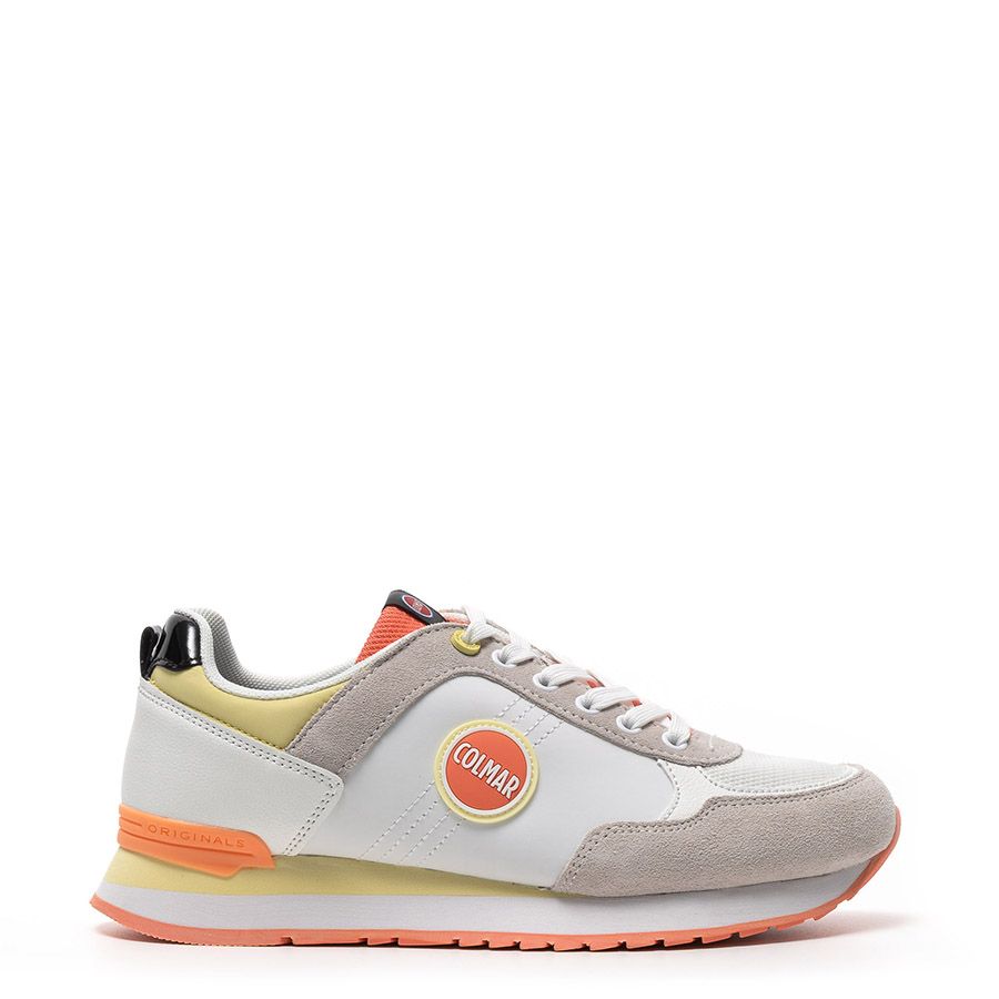 LEATHER & NYLON SNEAKERS