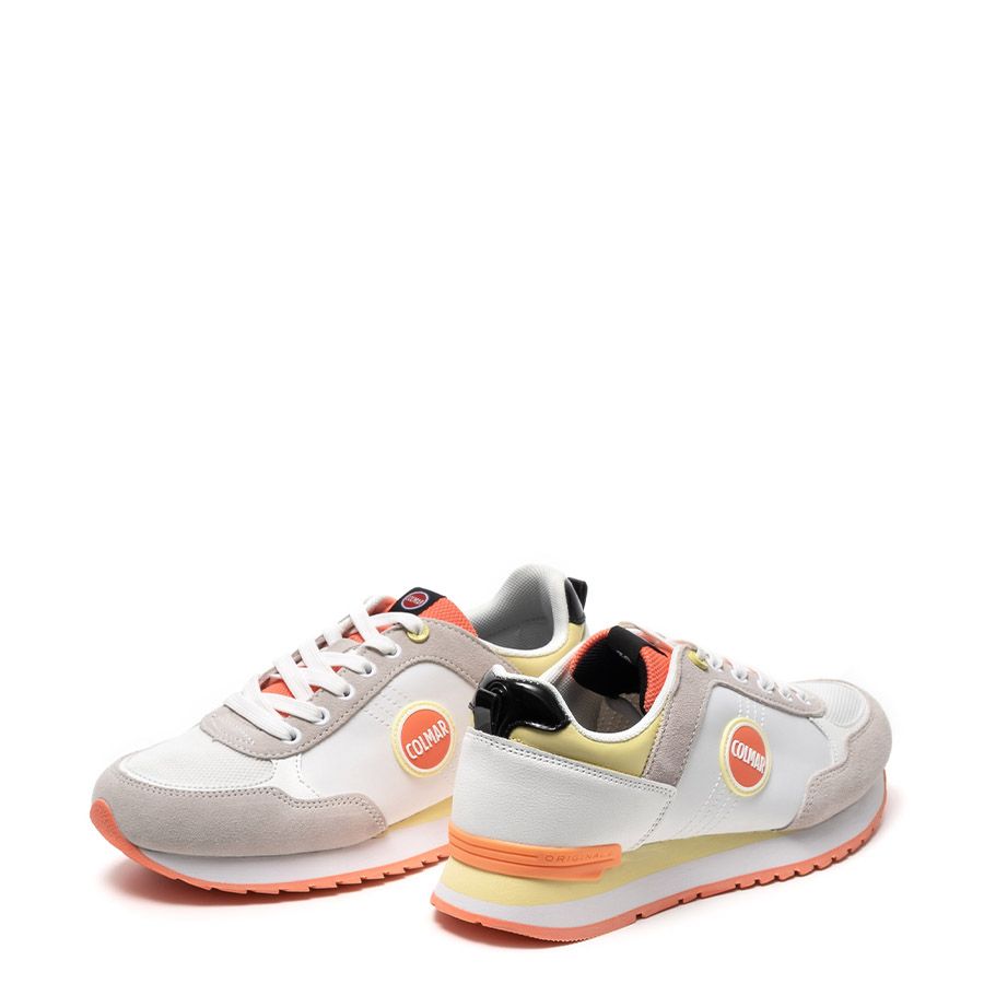LEATHER & NYLON SNEAKERS