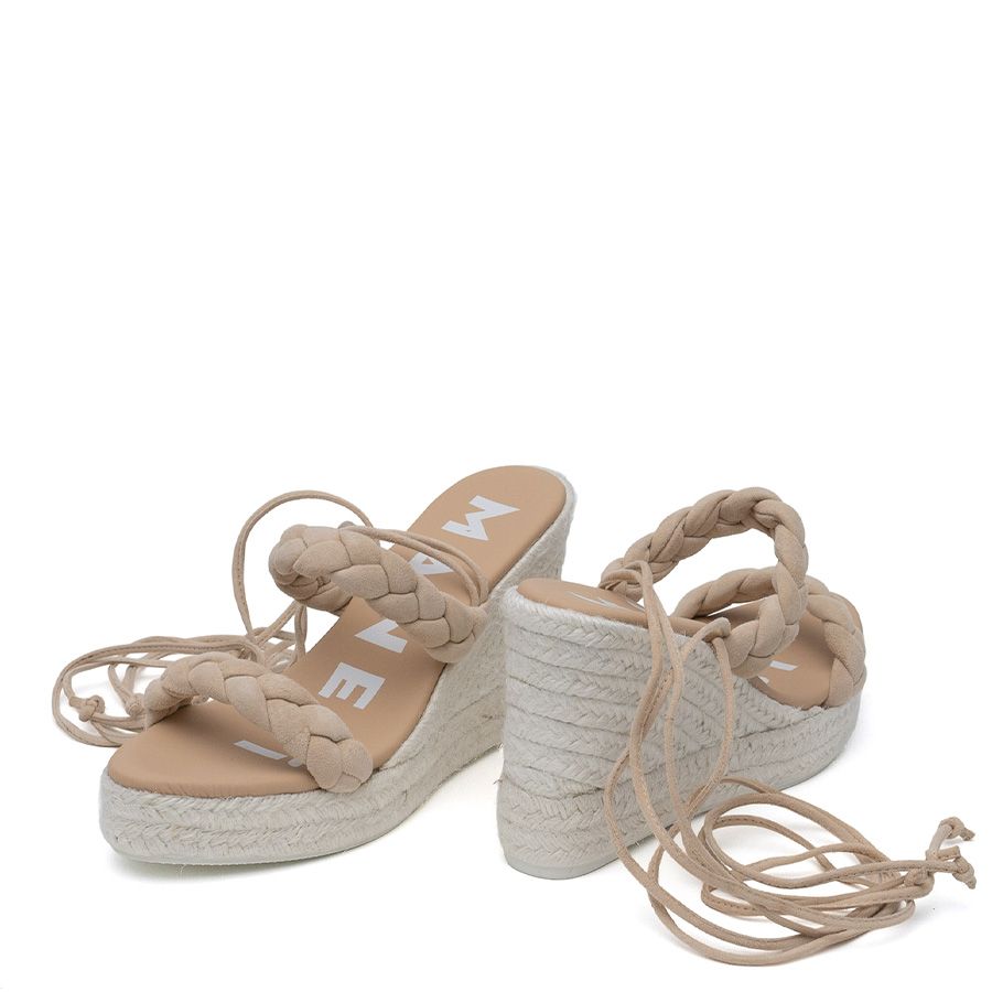 HAMPTONS SUEDE WEDGE ESPADRILLES WE